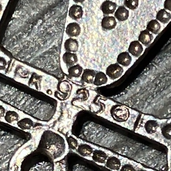 925 Sterling Silver Letter “A” Pendant - Picture 12 of 13